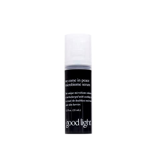 good light We Come in Peace Microbiome Serum. Brightening Face Serum with Probiotic Extract, Bakuchiol, & Blue Tansy. Hydrating, Soothing, Anti Aging, Dark Spot Treatment (1.2 fl oz)