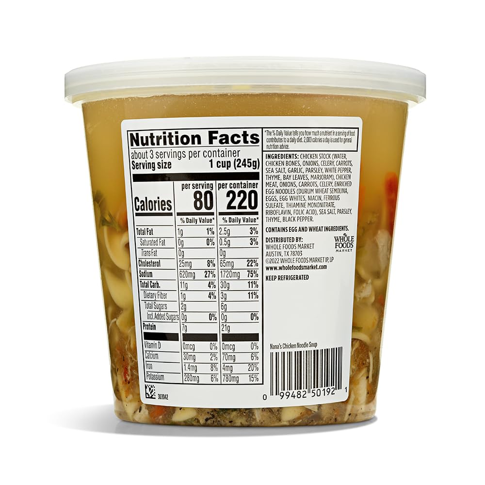 Whole Foods Market Kitchens, Nana's Chicken Noodle Soup, 24 Ounce - Image 2