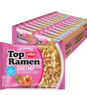 Nissin Top Ramen Noodle Soup, Shrimp Flavor, 3 Ounce (Pack of 24)