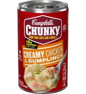 Campbell’s Chunky Soup, Creamy Chicken and Dumplings Soup, 18.8 Oz Can
