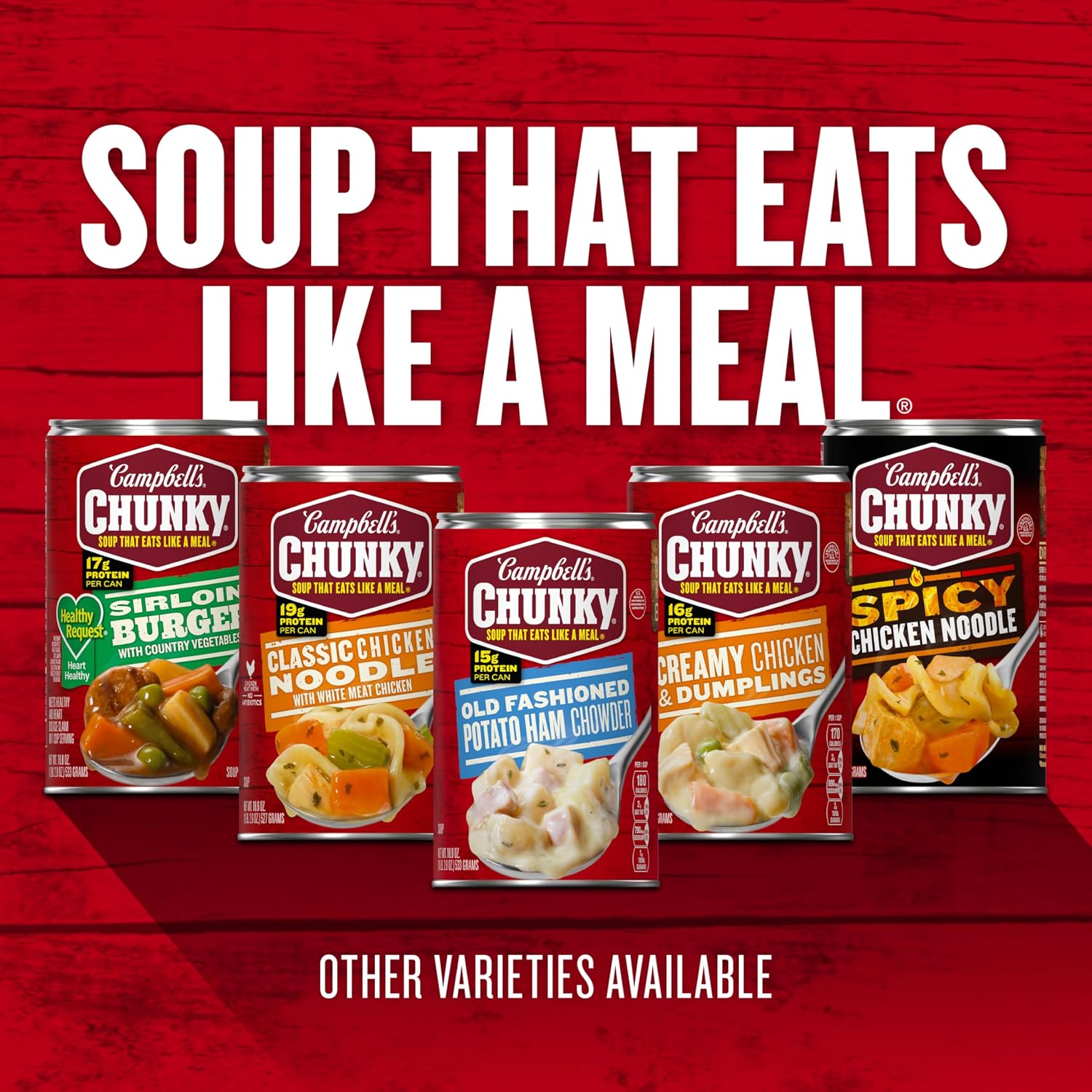 Campbell's Chunky Soup, Creamy Chicken and Dumplings Soup, 18.8 Oz Can - Image 9